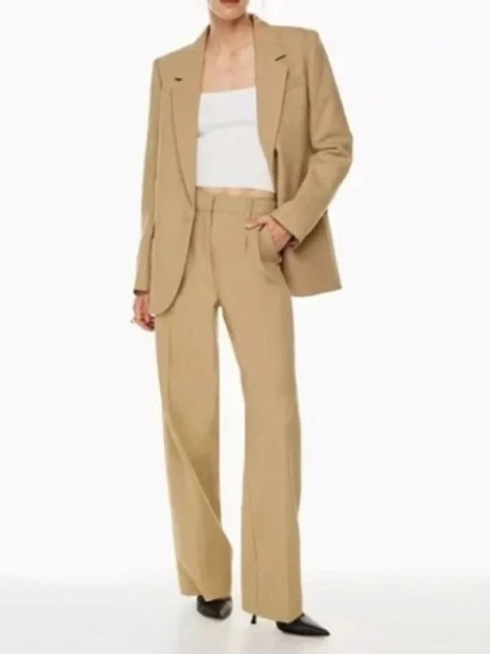 Aritzia Wilfred THE EFFORTLESS PANT Heather Saville 4